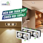 Đèn led hộp âm trần rọi Topaz 2*10W GL-2*10SS-V227-V/TT/T Kingled